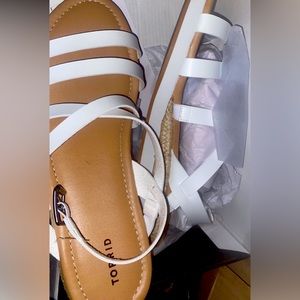 4W white gladiator sport wedge torrid